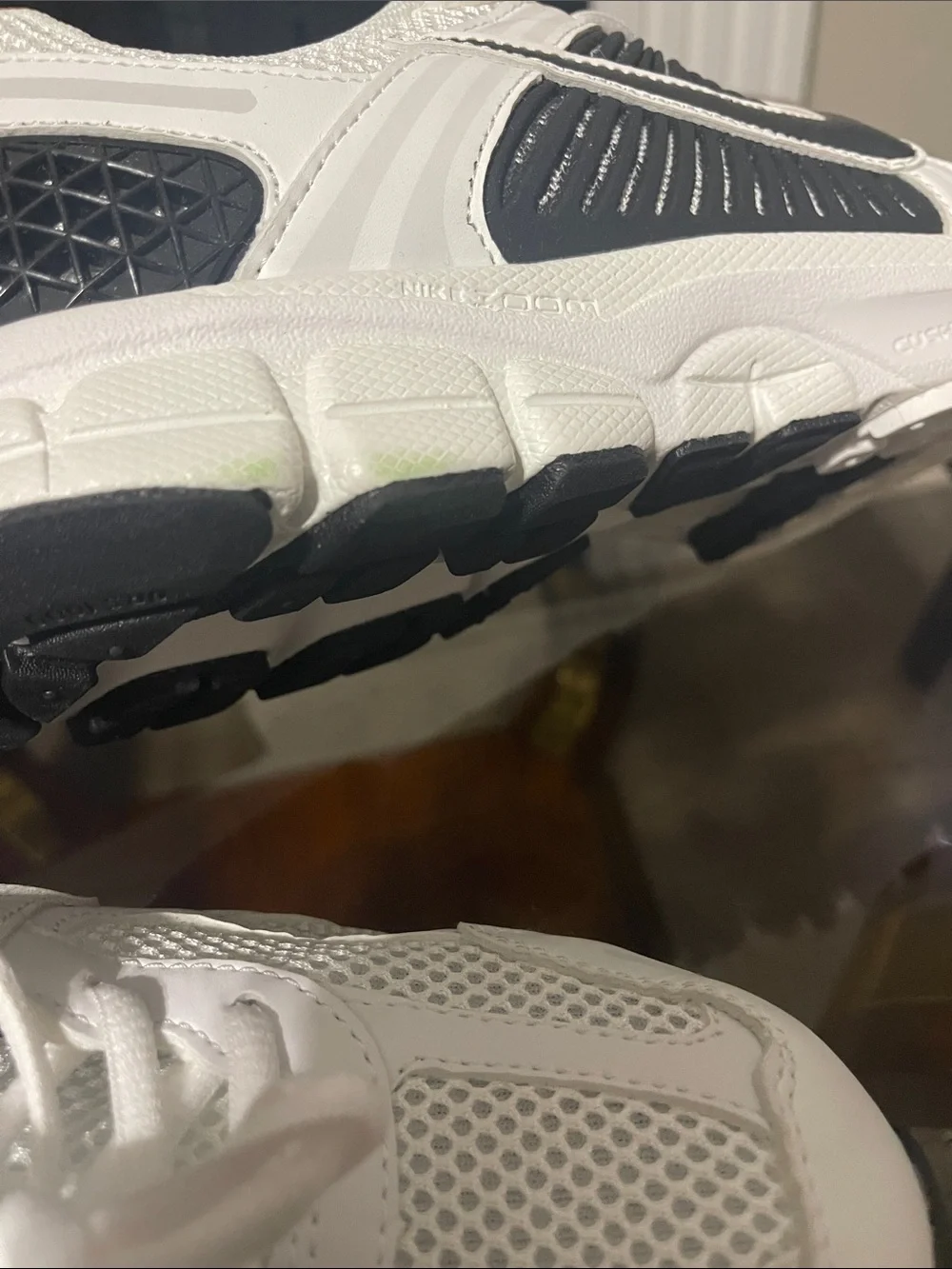 Nike White and Black Men's Athletic Sneakers